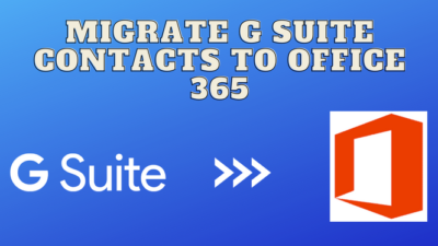 Migrate G suite contacts to Office 365